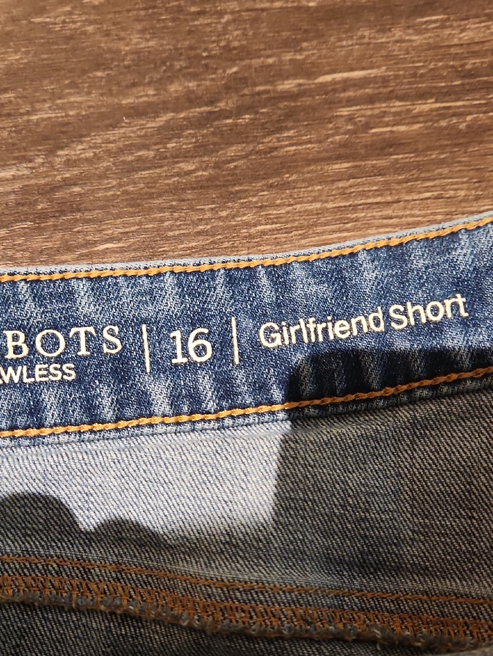 ❤️ TALBOTS HIGH RISE GIRLFRIEND DENIM JEAN SHORTS, 16 (33) - Picture 5 of 7